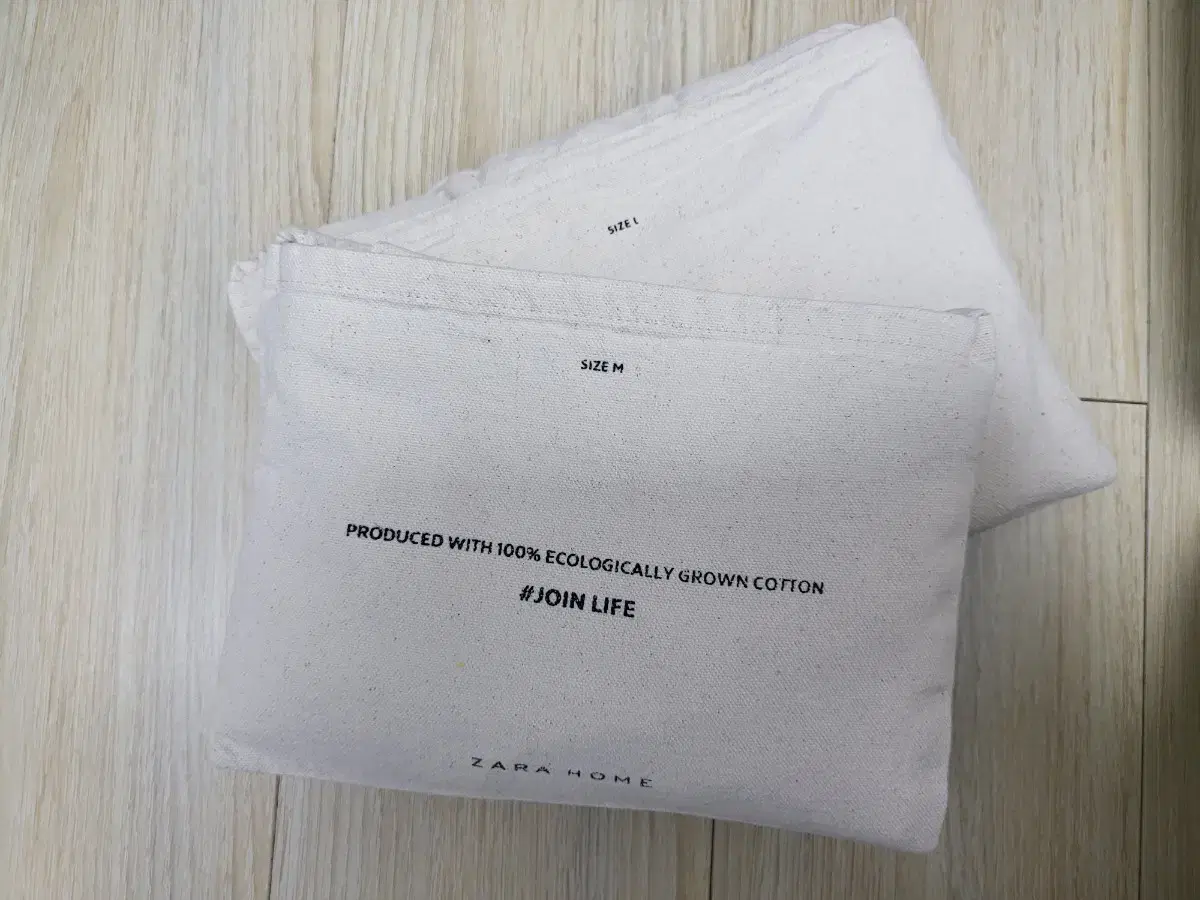 Zara Home 자라홈 에코백 세트 (M+L)